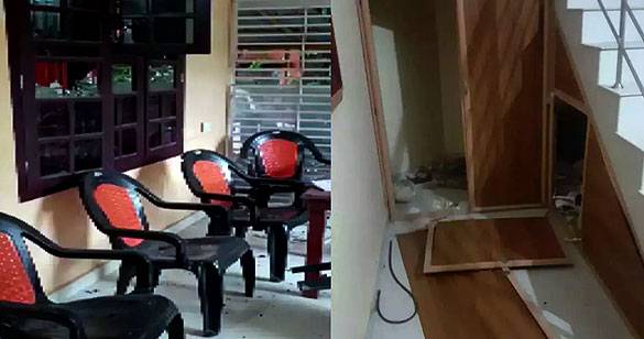 केरल के कन्नूर में RSS के कार्यालय पर बम से हमला