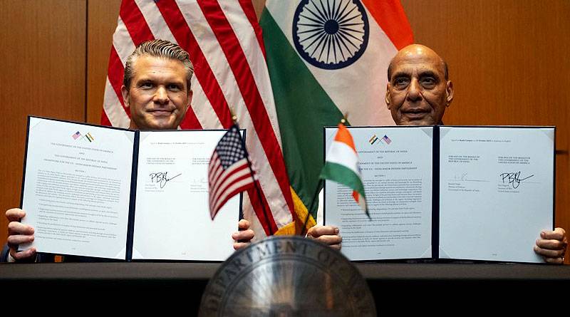 राजनाथ और पीट हेगसेथ ने किए यूएस-इंडिया मेजर डिफेंस पार्टनरशिप फ्रेमवर्क पर हस्ताक्षर