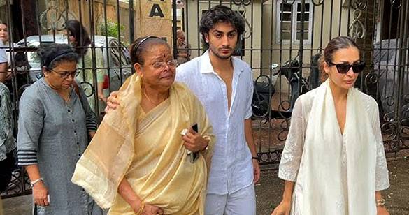 मलाइका अरोड़ा के पिता का हुआ अंतिम संस्‍कार, अरबाज और अर्जुन भी नजर आए